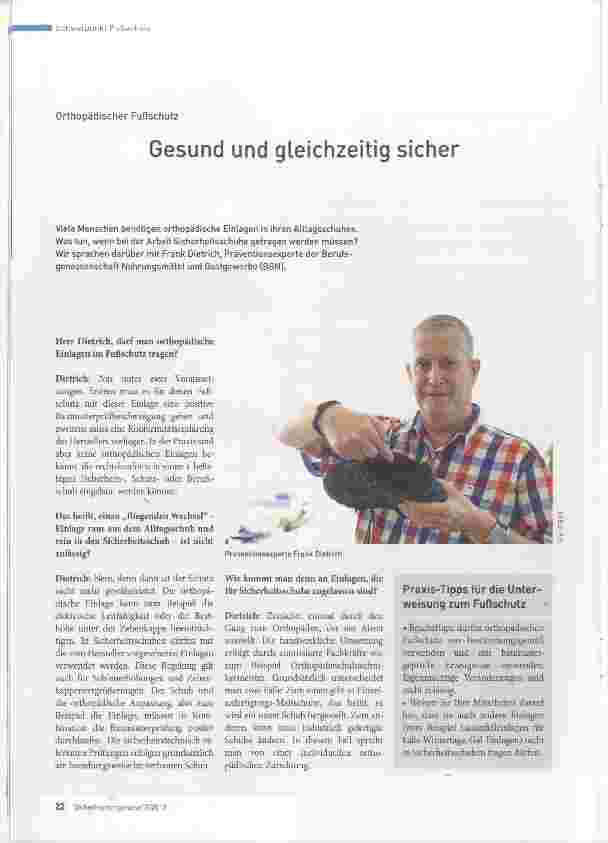 Vorschauseite 1: Gesund und gleichzeitig sicher