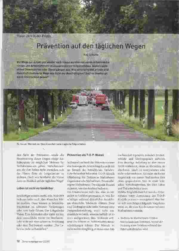 Vorschauseite 1: Prävention auf den täglichen Wegen