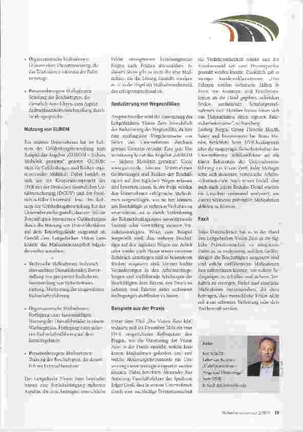 Vorschauseite 2: Prävention auf den täglichen Wegen