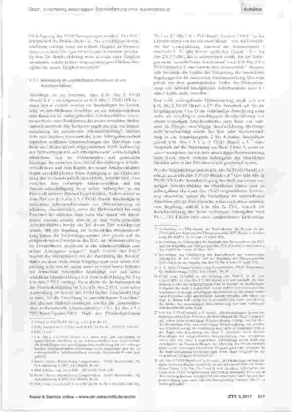 Vorschauseite 2: Anrechnung einschlägiger Berufserfahrung ohne Auslandsbezug Zur Vereinbarkeit von §16 TVöD/TV-L mit der Grundfreiheit der Arbeitnehmerfreizügigkeit