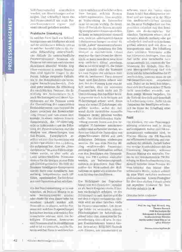 Vorschauseite 3: Bildgebende Diagnostik** im Prozessmanagement