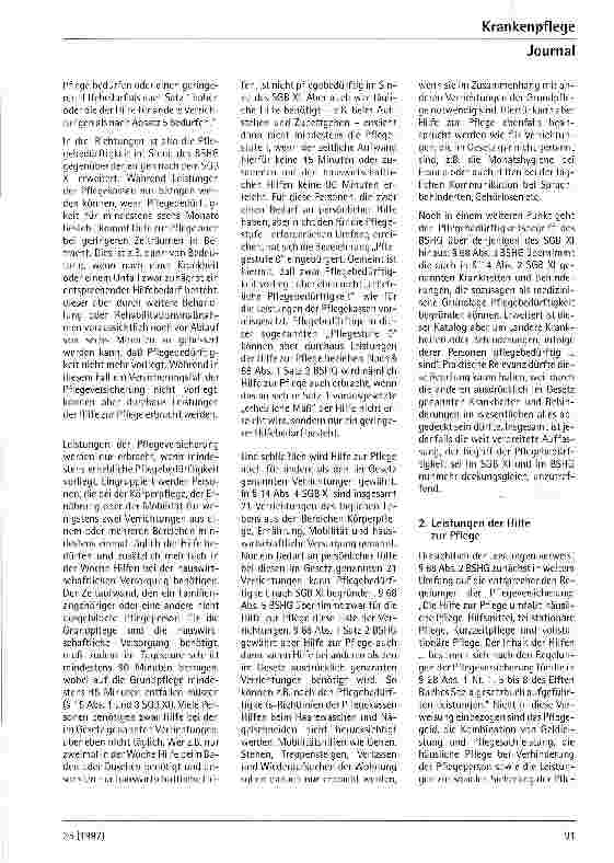 Vorschauseite 2: Die Hilfe zur Pflege als Ergänzung und Erweiterung der Pflegeversicherung