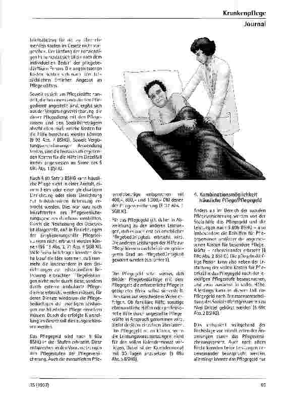 Vorschauseite 4: Die Hilfe zur Pflege als Ergänzung und Erweiterung der Pflegeversicherung