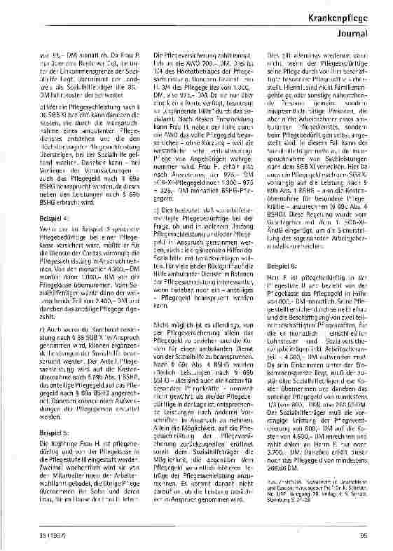 Vorschauseite 6: Die Hilfe zur Pflege als Ergänzung und Erweiterung der Pflegeversicherung