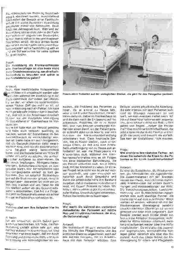Vorschauseite 2: Das Kreiskrankenhaus Main-taunus in Bad Soden Interview mit Marie-Luise Budzinski Sozialarbeiterin