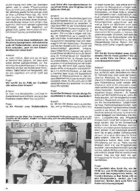 Vorschauseite 3: Das Kreiskrankenhaus Main-taunus in Bad Soden Interview mit Marie-Luise Budzinski Sozialarbeiterin
