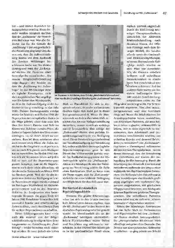 Vorschauseite 3: Der Mord an psychisch kranken und behinderten Menschen