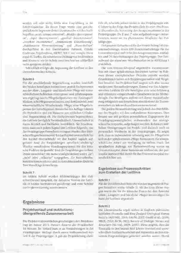 Vorschauseite 6: Eine institutionsübergreifende Leitlinie für erwachsene Personen mit Blasenkatheter