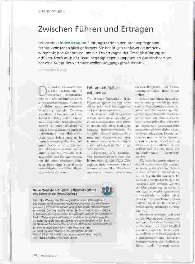 Vorschauseite 1: Zwischen Führen und Ertragen
