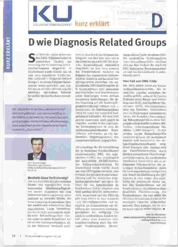 Vorschauseite 1: D wie Diagnosis Related Groups