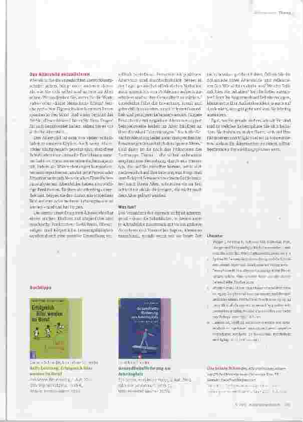 Vorschauseite 5: Das Älterwerden aktiv gestalten Herausforderungen meistern