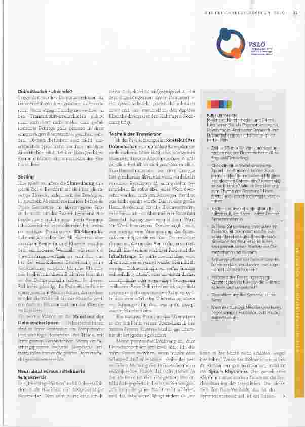 Vorschauseite 2: Dolmetscherinnen in der Stillberatung