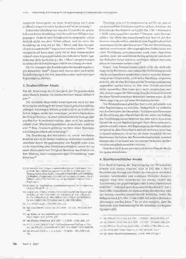 Vorschauseite 5: Aufwertung des Vermögens als Begünstigung des kommunalen Personalrats