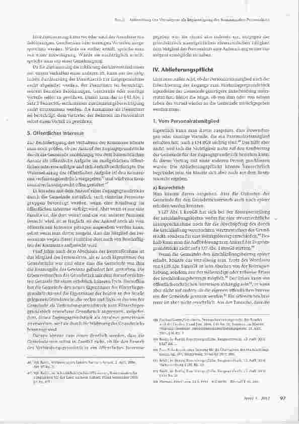 Vorschauseite 6: Aufwertung des Vermögens als Begünstigung des kommunalen Personalrats