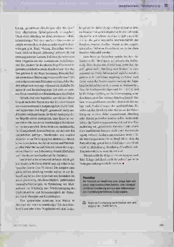 Vorschauseite 3: Tarifliche Zulage für geriatrische Pflege