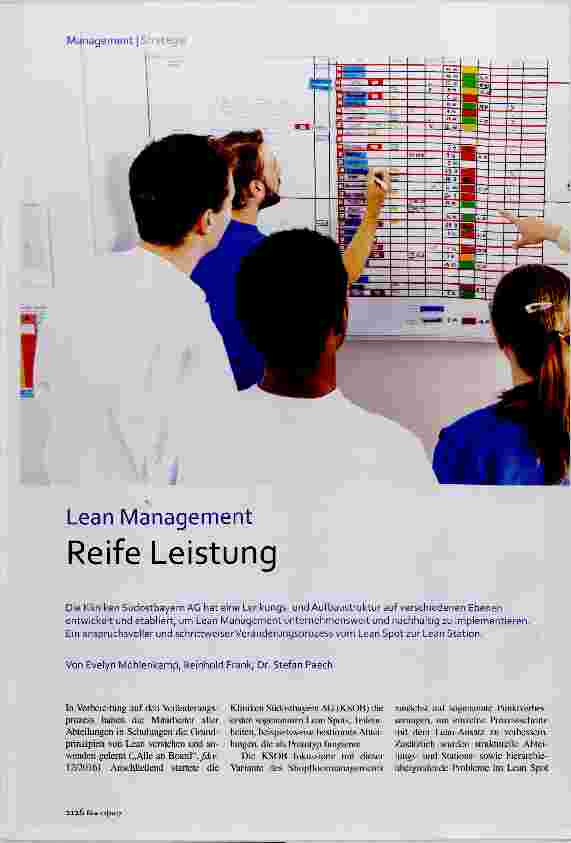 Vorschauseite 1: Reife Leistung