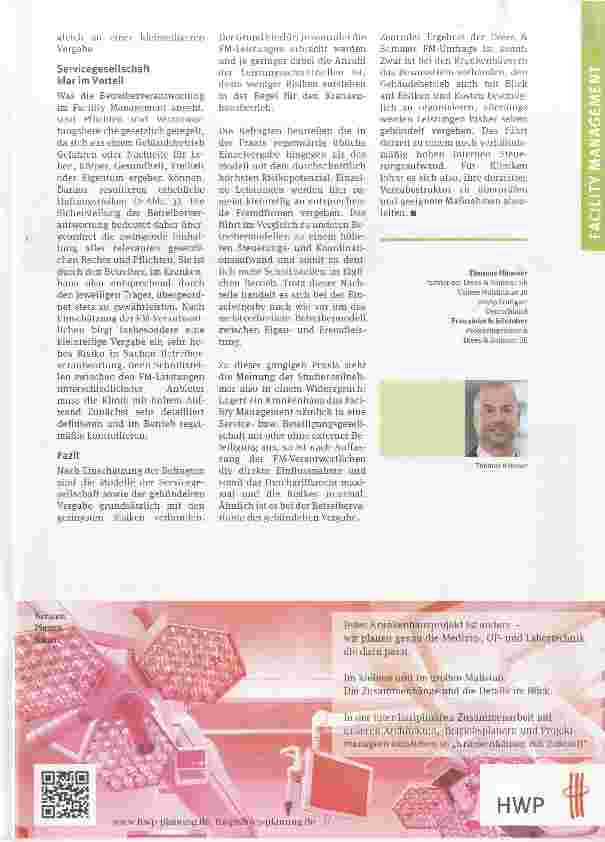 Vorschauseite 4: Auf Herz und Nieren prüfen Facility Management-Trendbarometer für Krankenhäuser