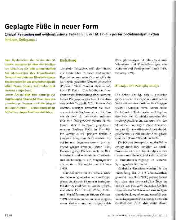 Vorschauseite 1: Geplagte Füße in neuer Form