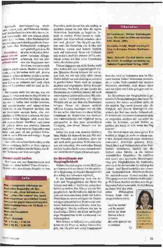 Vorschauseite 4: Hoffnung für Sterbende und Lebende