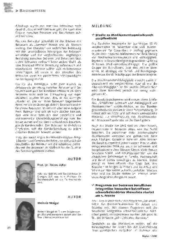Vorschauseite 6: Was Ihr wollt: Kriterien der Betreutenzufriedenheit mit dem Berufsbetreuer