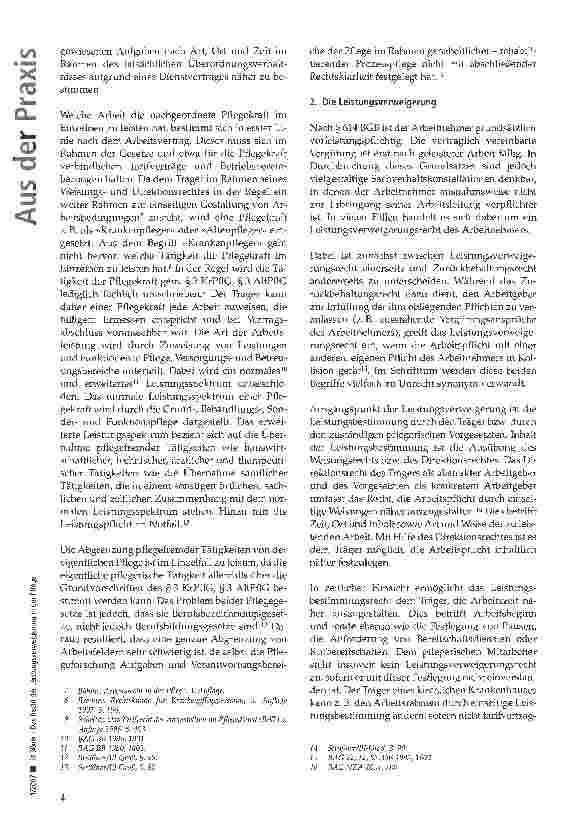 Vorschauseite 2: Das Recht der Leistungsverweigerung in der Pflege