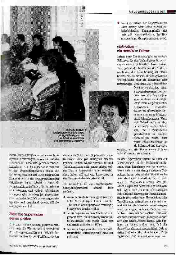 Vorschauseite 2: Vom Zwang, freiwillig teilzunehmen Die verpflichtende Supervision in der PDL-Weiterbildung Chancen und Modelle für ein Lerninstrument, das ins Gerede gekommen ist