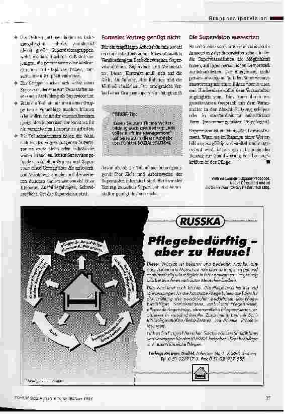 Vorschauseite 4: Vom Zwang, freiwillig teilzunehmen Die verpflichtende Supervision in der PDL-Weiterbildung Chancen und Modelle für ein Lerninstrument, das ins Gerede gekommen ist