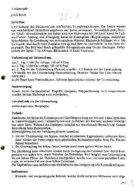 Vorschauseite 1: Coloscopie