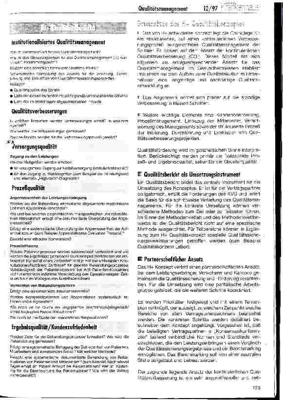 Vorschauseite 2: Qualitätsmanagement in Schweizer Spitälern Das Qualitätskonzept von H+ Die Spitäler der Schweiz