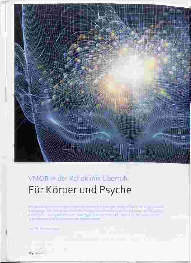 Vorschauseite 1: VMOR in der Rehaklinik Überruh Für Körper und Psyche
