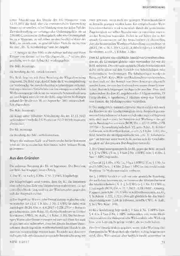 Vorschauseite 2: Irreführende Werbung für Schuheinlagen: Fehlende wissenschaftliche Absicherung von Werbeaussagen