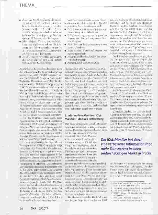Vorschauseite 2: 5 Jahre IGeL-Monitor: Eine erste Bilanz