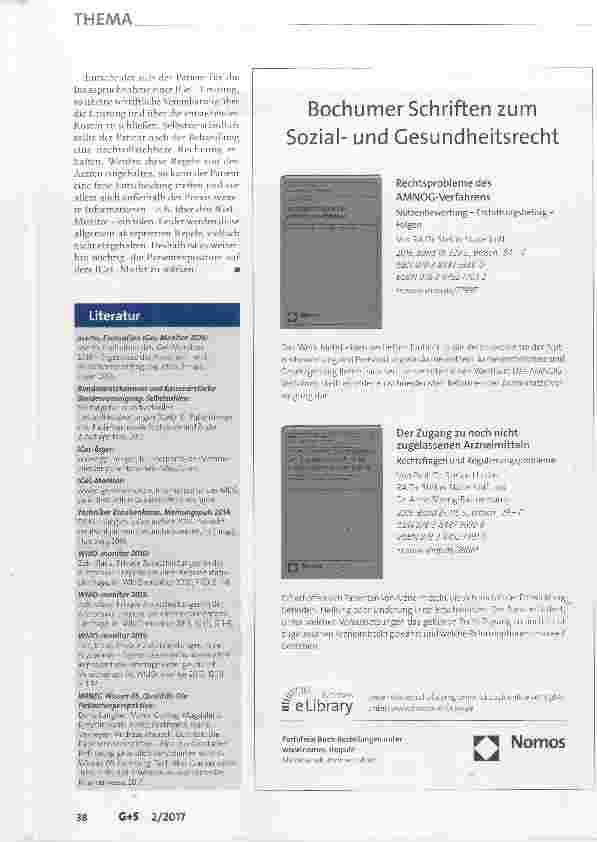 Vorschauseite 6: 5 Jahre IGeL-Monitor: Eine erste Bilanz
