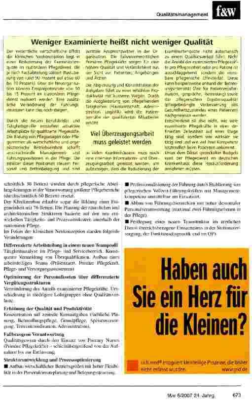 Vorschauseite 2: Exzellente Pflegequalität, die sich rechnet