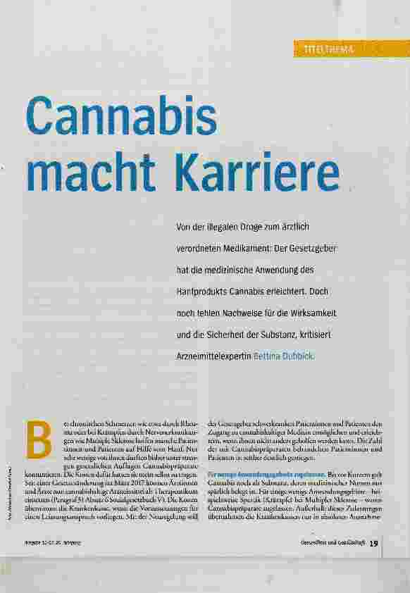 Vorschauseite 2: Cannabis macht Karriere