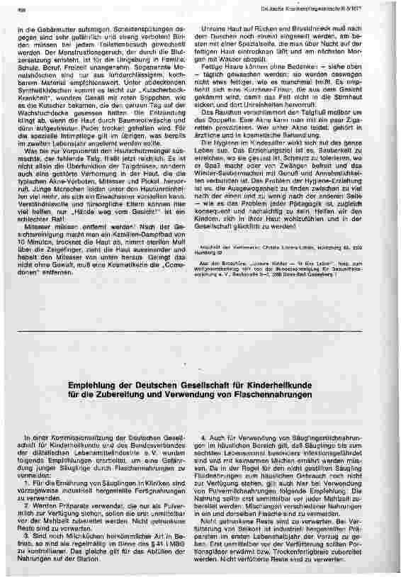 Vorschauseite 3: Hygiene im Kindesalter
