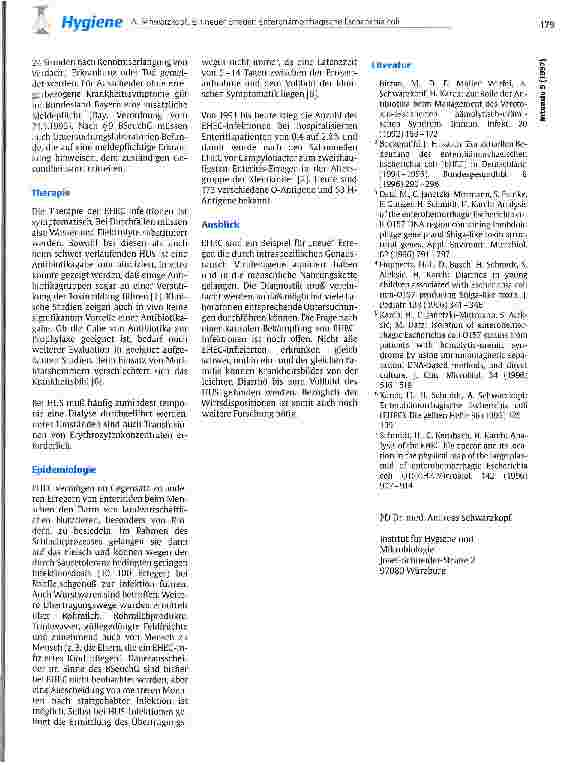 Vorschauseite 3: Ein neuer Erreger: Enterohämorrhagische Escherichia coli