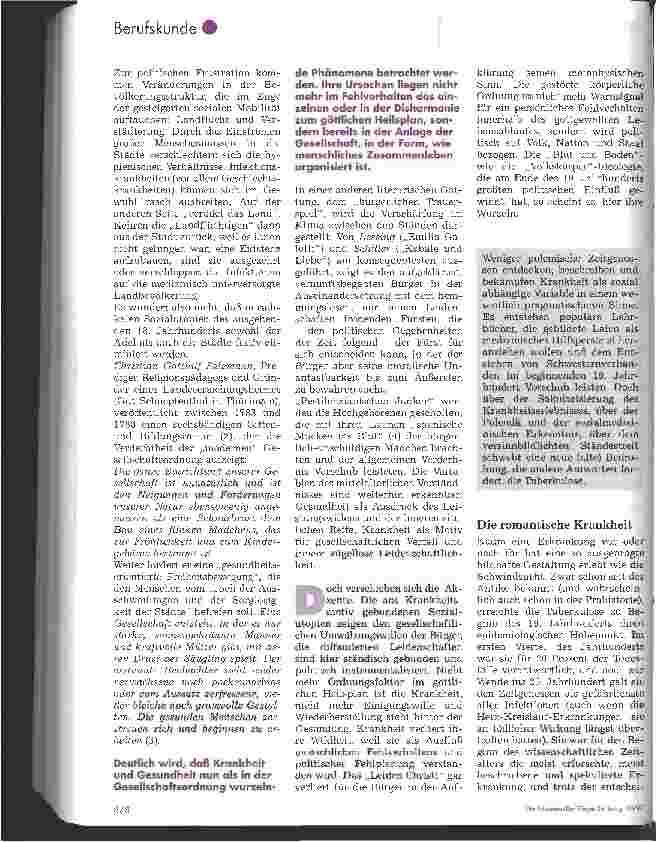 Vorschauseite 2: Der kranke Mensch in der deutschen Literatur 2. Folge: Die schöne Bleiche