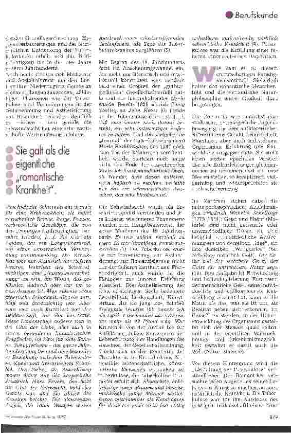 Vorschauseite 3: Der kranke Mensch in der deutschen Literatur 2. Folge: Die schöne Bleiche