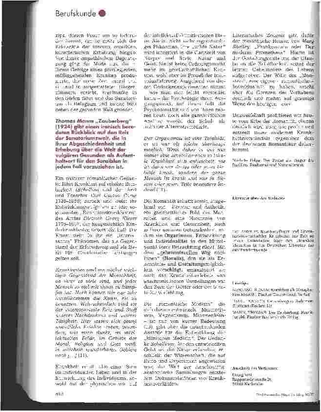 Vorschauseite 4: Der kranke Mensch in der deutschen Literatur 2. Folge: Die schöne Bleiche