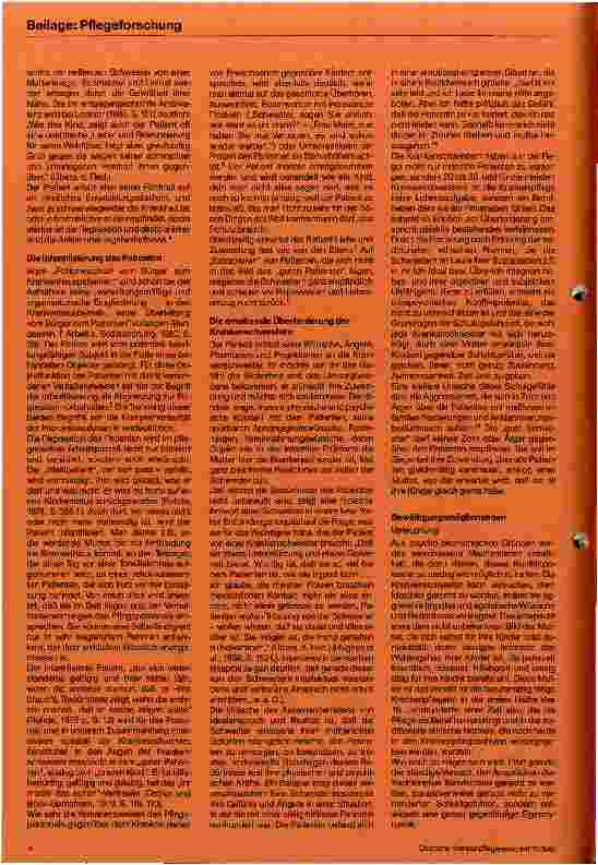 Vorschauseite 3: Die Situation der Krankenschwester Eine Betrachtung aus psychodynamischer Sicht