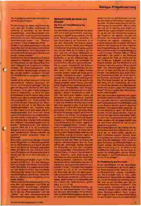 Vorschauseite 4: Die Situation der Krankenschwester Eine Betrachtung aus psychodynamischer Sicht
