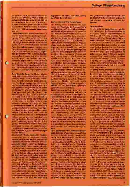 Vorschauseite 6: Die Situation der Krankenschwester Eine Betrachtung aus psychodynamischer Sicht