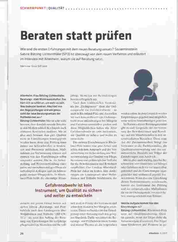 Vorschauseite 1: Beraten statt prüfen