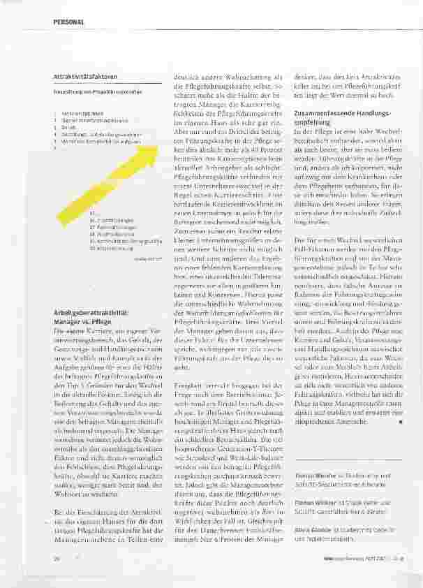 Vorschauseite 2: Was bewegt Führungskräfte in der Pflege?