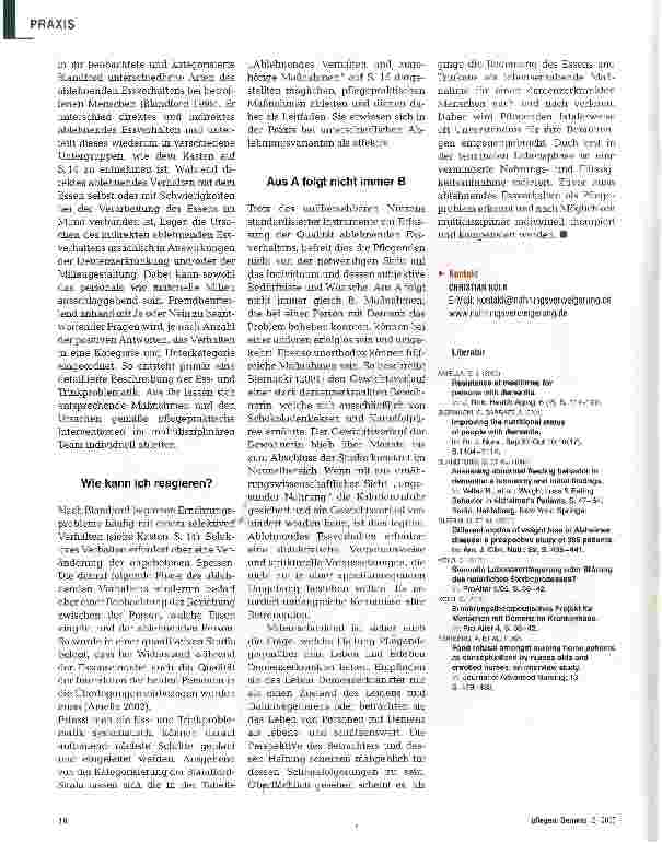 Vorschauseite 4: Ablehnendes Essverhalten bei demenzerkrankten Menschen
