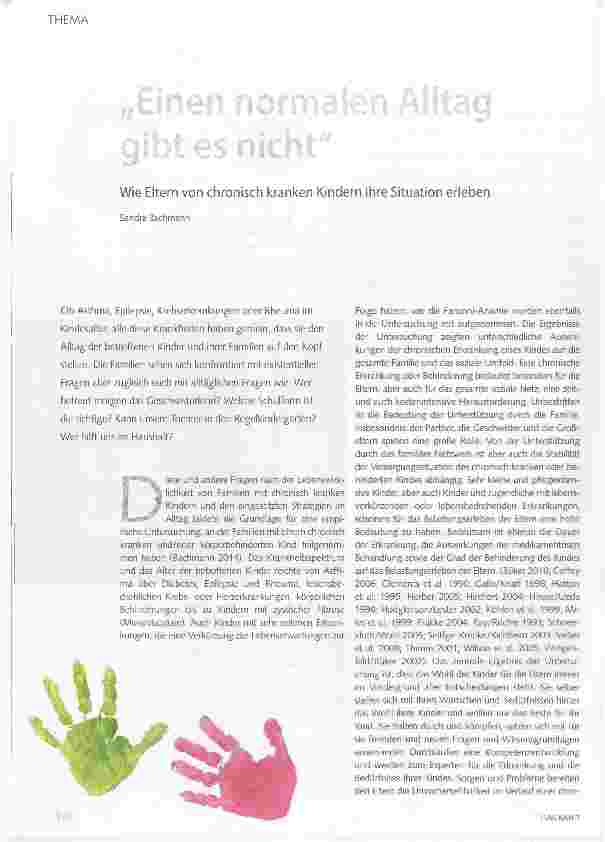 Vorschauseite 1: Einen normalen Alltag gibt es nicht