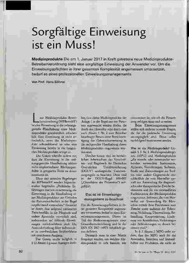 Vorschauseite 1: Sorgfältige Einweisung ist ein Muss!