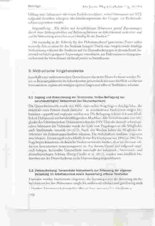 Vorschauseite 4: Vorbereitung auf Arbeitsbelastung: Thematisiert im Hebammenstudium? Die Vermittlung von effizienten Bewältigungsstrategien ist prioritär