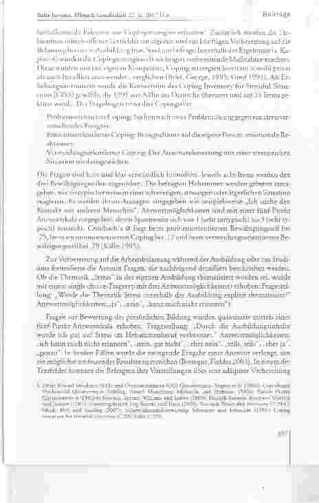Vorschauseite 5: Vorbereitung auf Arbeitsbelastung: Thematisiert im Hebammenstudium? Die Vermittlung von effizienten Bewältigungsstrategien ist prioritär